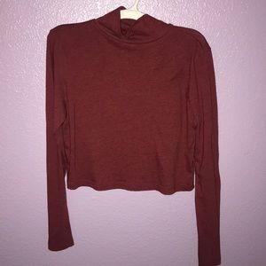 longsleeve turtleneck cropped top!